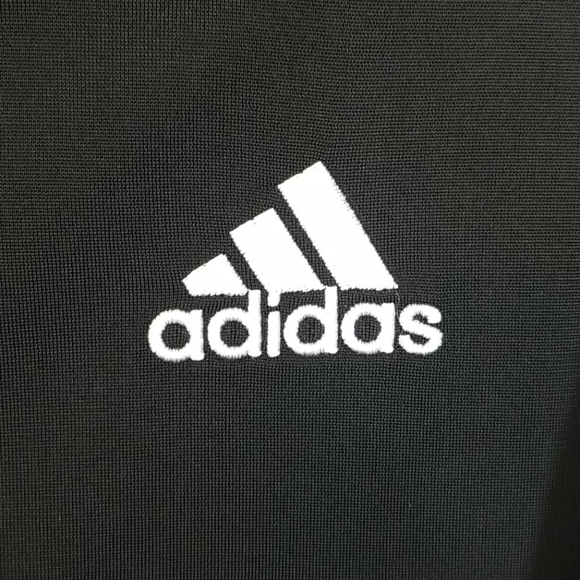 ADIDAS Kids Track Jacket Black & Gray White size Large NEW - Picture 6 of 10